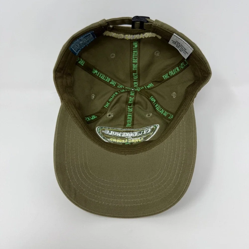 Old Guys Rule Living Legend Olive Green Cotton Adjustable Strapback Baseball Hat
